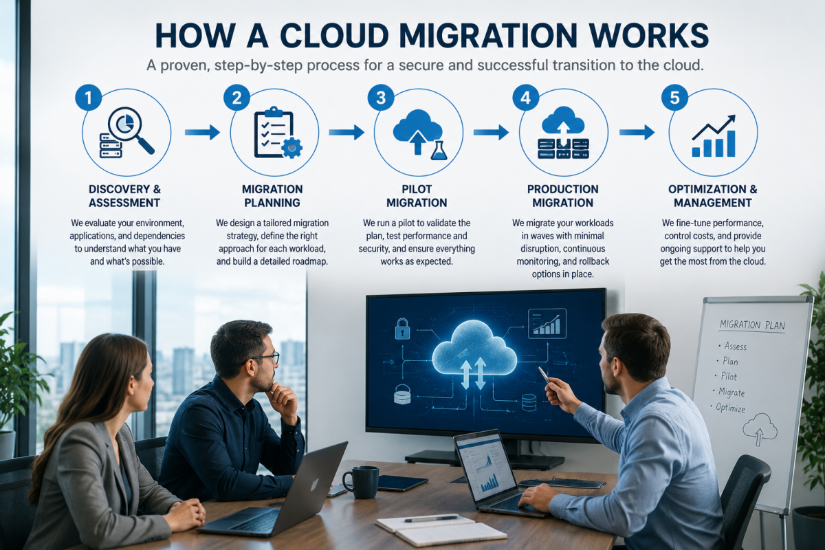 how cloud migration works